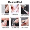 100PCS Nail Glue for Acrylic Nail Tips Adhesive Super Bond Long Lasting Nail Glue for DIY Nail Art, 2g/Bottle
