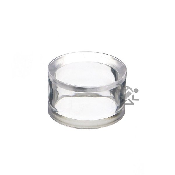 OnFireGuy Clear Round 1-1/4" Beveled Ring Display Stand Pedestal for Golf Balls Decorative Eggs, 50 Pack