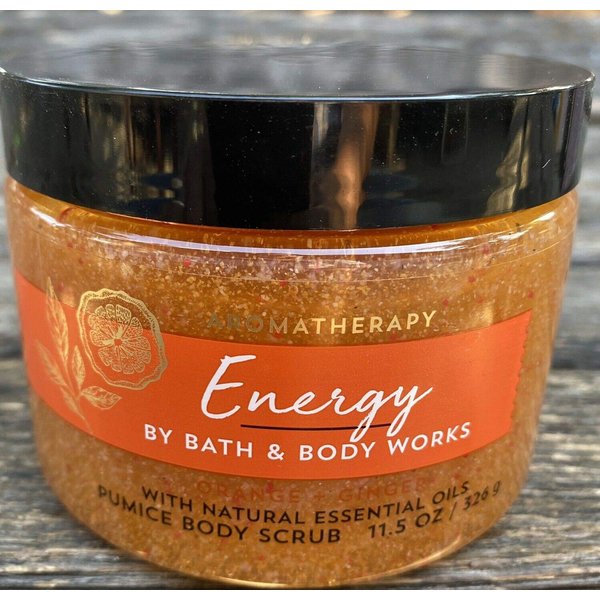 Bath & Body Works Aromatherapy Energy Orange Ginger Sugar Scrub 13 fl oz