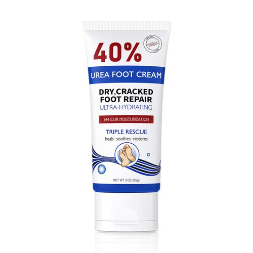 OUKEYA Urea Cream 40 Percent Tube 3 Oz,, Urea Foot & Hand Cream for Dry Cracked, 40 per Urea Lotion for Feet Maximum Strength