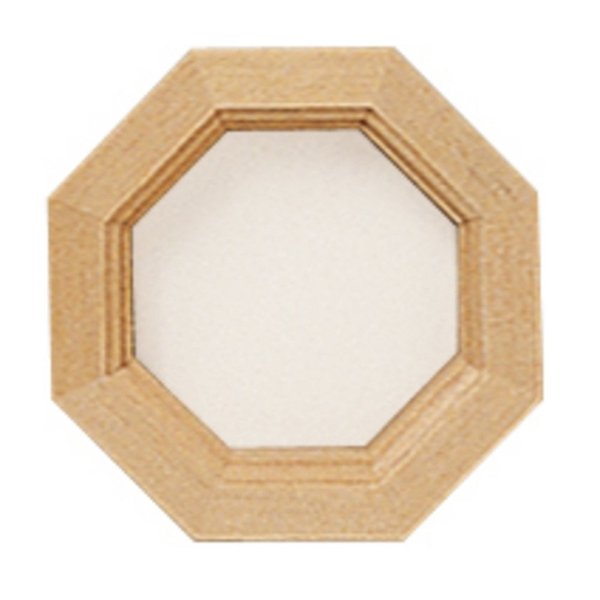 Houseworks, Ltd. Dollhouse Miniature Octagon Window w/Interior Trim - New Old Stock #HW5045