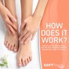 Soft Touch Foot Peel Mask - Pack of 2 Feet Peeling Masks for Dry, Cracked Heels & Calluses - Exfoliating Foot Mask Peel for Baby Soft Skin, Peach