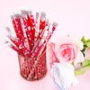 Nydotd 50Pcs Valentines Day Pencils, Valentines Wood Pencils Bulk with Erasers for Kids Party Favors Valentine's Day Exchange Gifts Goodie Bags Fillers Giveaways School Classroom Rewards Heart Pattern