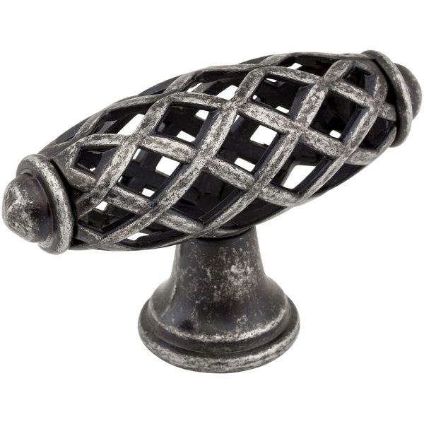 Jeffrey Alexander 749SIM Tuscany Birdcage Knob, Iron