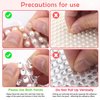 MOLILON 2032pcs Face Gems Jewels Bling Rhinestones Crystals Adhesive Pearl Stickers Stick On Pearls Makeup Jewelry Nail Art Stickers Gems Beads for Hair, Body, Face, Eye (Beige Pearls+Crystal)
