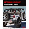 Badass Moto for Jeep Fire Extinguisher Mount - Fire Extinguisher Holder Compatible with Jeep Wrangler 1965-2022 JK JKU TJ CJ Gladiator- Easy No Tool Install for Jeep Roll Bar Accessories - Gifts