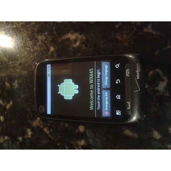 Motorola Citrus WX445 Android Smartphone 3-megapixel camera for Verizon