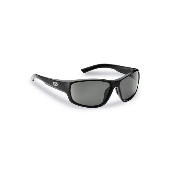 Flying Fisherman Teaser Wrap Around Polarized Sunglasses, Matte Black, One Size