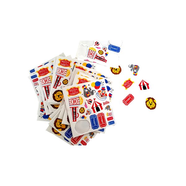 Playscene' Self Adhesive Foam Carnival Themed Craft Stickers (Carnival - 500 Pack)