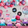 Konsait 10 PCS Music Themed Party Decorations Girls Singer Honeycomb Centerpieces Birthday Centerpieces for Tables Kids' Party Centerpieces Birthday Table Decoration for Party Decor Supplies
