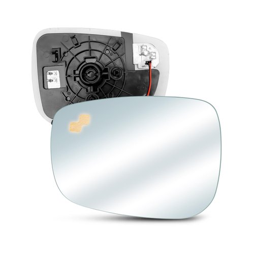 PNYZIK Driver Side Heated Mirror Glass with Blind Spot Monitoring Fit for CX-5 2015 2016 CX-3 2016-2021 Replace KA0G-69-1G7 KR24-69-1G7, Left Side Rear View Mirror with Backing Plate