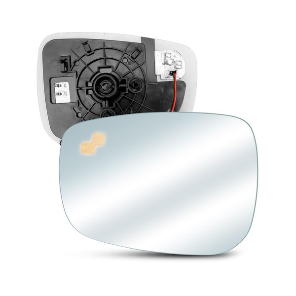 PNYZIK Driver Side Heated Mirror Glass with Blind Spot Monitoring Fit for CX-5 2015 2016 CX-3 2016-2021 Replace KA0G-69-1G7 KR24-69-1G7, Left Side Rear View Mirror with Backing Plate