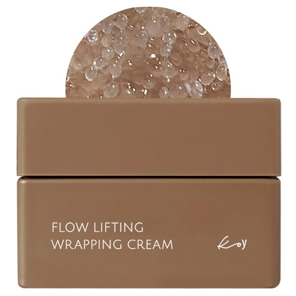 KOY Flow Lifting Wrapping Cream - Face Moisturizer For Anti-Aging, Elasticity - Visibly Firm Skin with Volufiline, Hyaluronic Acid, Collagen - Sleeping Masks - Korean Skin Care, 1.69 fl.