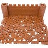 Minizfigs 265 Pieces Reddish Brown Masonry Profile Bricks Set Building Blocks for Bulk Brick Wall Parts and Pieces City Castle Medieval Compatible with Major Building Toy Brands Including Lego