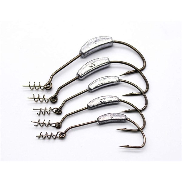 Toasis Fishing Weighted Swimbait Hooks with Twist Lock Assorted Sizes Pack of 5 (4/0-1/6_Oz-5pcs)