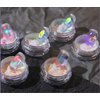 Ice Transparent Aurora Nail Powder Neon Rainbow Holographic Chameleon Powder Multi Chrome Iridescent Pigment Pearlescent Nail Art Glitters (6 Boxes Transparent)