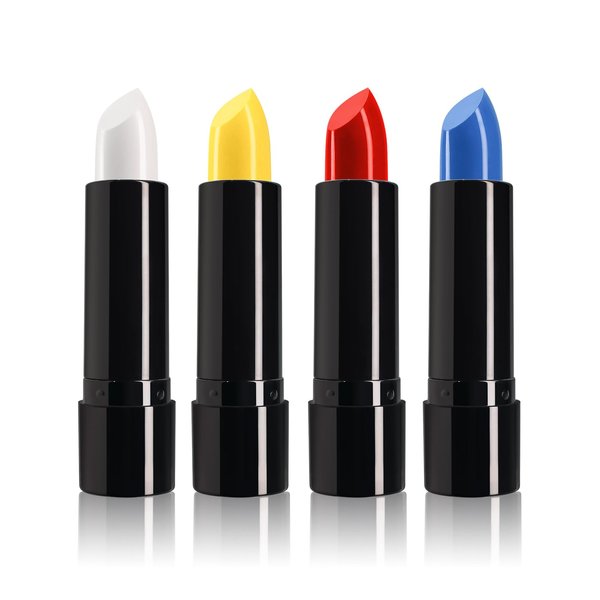 MLSMILE 4 Colors Face Paint Kit Sticks,Cream Sporting Face Paint for Baseball Football Softball, Professional Halloween Body Paint, SFX Makeup, Safe Facepaint&Lip Smacking White Foundation Makeup