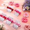 Yinkin 50 Sets Butterfly Baby Shower Favors for Girl, Include 50 Pink Hair Ties Pink Scrunchies 50 Butterfly Thank You Cards a Message from the Bump Baby Shower Sign Baby Shower Souvenirs for Guests