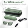 Loxdn Hard Shell Case for Meridian Shaver and Accessories: Electric Razor Storage Bag Beard Trimmer Pouch Case fit Power Bank USB Cables Radio Audio Recorder Etc - Case Only (Green)