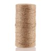 CCINEE Natural Jute Twine 328 Feet Burlap Rope String for DIY Crafts, Festive Decoration, Gift Wrapping and Gardening Applications 2mm(2 Ply)