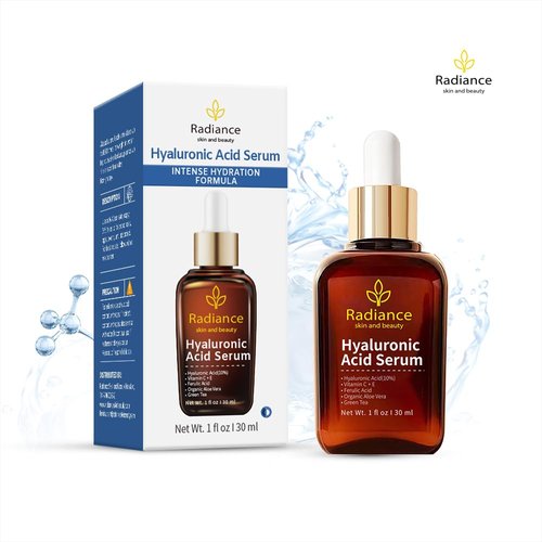 RADIANCE Hyaluronic Acid Serum for face with Vitamin C Serum + E Anti Aging Face Serum All Natural Intense Hydration and Moisture Lock Non-Greasy, Hydrating Anti Aging Anti-Wrinkle - 1 fl oz (30 ML)