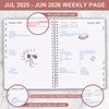 2025-2026 Planner - Weekly and Monthly Planner 2025-2026 from July 2025 to June 2026, Easy to Organize Your Daily Life, 7" x 10", Pink