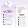 NailFace Cordless UV LED Nail Lamp, Rechargeable 66W UV Light Nail Curing Lamp for Gel Nail Acrylic Polish with Auto Sensor & 5 Timer for Home & Salon