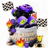 Purple Monster Truck Cake Topper Monster Truck Cupcake Toppers For Monster Truck Party Decorations Monster Truck Birthday Decorations