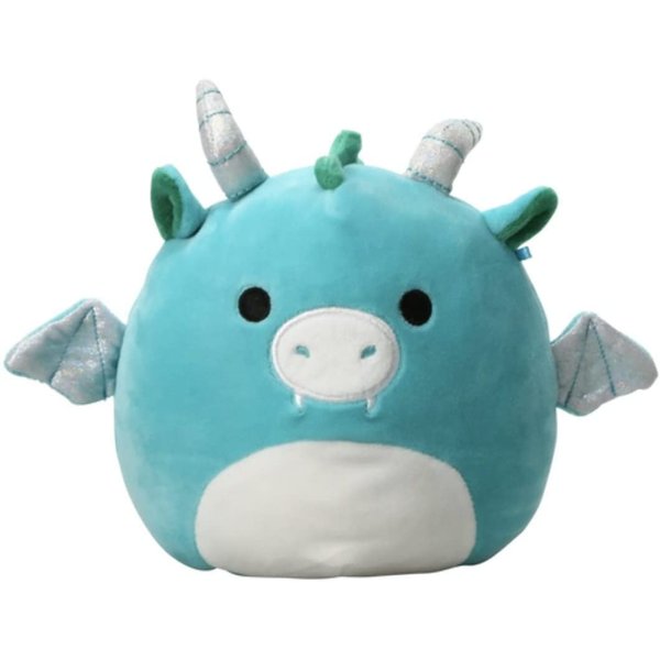 Squishmallows Official Kellytoy 7 Inch Soft Plush Squishy Toy Animals (Avrill Blue Dragon)