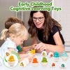 FNQUTOY Dinosaur Matching Eggs Toys for Toddlers- Sensory Fun Educational Learning Fine Motor Puzzle Matching Games Best Easter Basket Stuffers Birthday Gifts for 1-3 Years Old Boys Girls