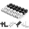 24 Pcs Dice Set, The Crossword Solitaire Game, 6 Sided Dice Crossword Creative Game, Two-Player Parent-Child Interactive Family English Letter Dice Games for Kids Adults