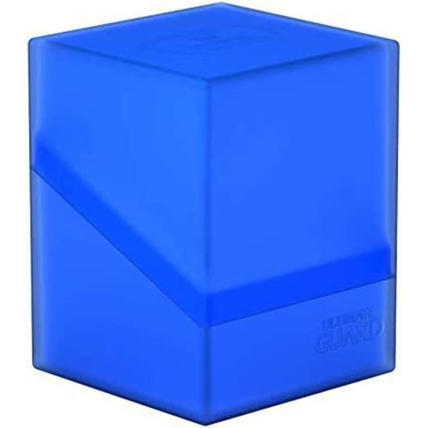 Ultimate Guard Boulder 100+, Deck Case for 100 Double-Sleeved TCG Cards, Sapphire, Secure & Durable Storage for Trading Card Games, Soft-Touch Finish