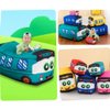 OUKEYI 11.8 Inch/30cm Car Plush Toy Simulation Bus Cute Cartoon Pillow Filling Car Plush Pillow Toy Gift Children's Birthday Party Gift (green)