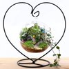 Ornament Display Stand Air Plant Stand Iron Hanging Stand Flower Pot Stand Rack Holder for Hanging Glass Globe Witch Ball Terrarium Christmas Ornament and Home Wedding Decoration(Black) (Love)
