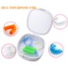 Retainer Case, With mirror and ventilation holes, For Night Guards, Aligner Trays, Mouth Guard,Denture Case, Mouthguard. Light & Easy to Carry & Multipurpose(White)