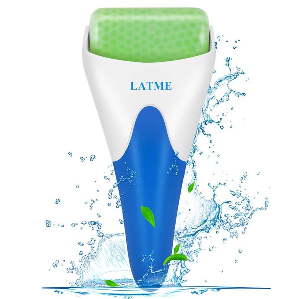 LATME Ice Roller for Face Eyes,Womens Gifts,Face Massager Roller Puffiness Migraine Pain Relief and Minor Injury (Green)