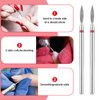 12Pcs Cuticle Nail Drill Bits Advanced Safety Nails Bits Professional Manicure Drill File Bit Mini Universal Nail Bit Kit for Pedicure Gel Polishing Fast Remove Acrylic Powder Electric Efile