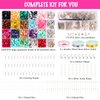 Xmada Jewelry Making Supplies Kit - 1587 PCS Beads, Crystal Beads, Jewelry Pliers, Beading Wire, Earring Hooks, Rings, Bracelets for Girls and Adults