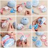 Pom Pom Maker, 4 Sizes Pompom Maker Tool Set for Fluff Ball Weave DIY Wool Yarn Knitting Craft Project for Kids and Adult - RRigo