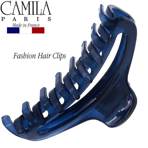 Camila Paris CP3223 French Hair Clip for Women, Small Narrow, Open, Girls Hair Claw Clips Jaw Fashion Durable and Styling Hair Accessories for Women, Strong Hold No Slip Grip, Made in France