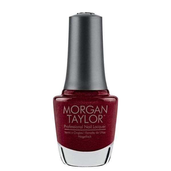 Morgan Taylor Nail Lacquer (I'm So Hot) Metallic Red Nail Polish, Finger Nail Polish, Long Lasting Nail Polish, Red Nail Lacquer, Finger Nail Polishes, 5 ounce