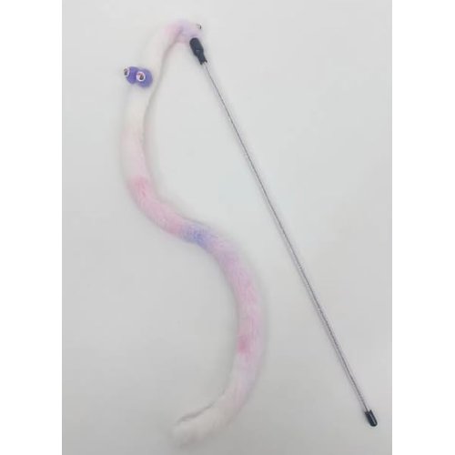 Generic Cat Toys On a Stick,Cat Toy Wand&String Cat Toy-Cat Snake Toy, Long Cat Wand&Fuzzy Cat Toys,Interactive Toy for Teaser Play and Chase Exercise with Kitten (Color 1)