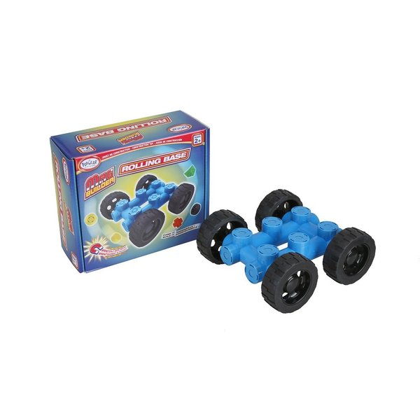 POPULAR PLAYTHINGS Mag Builder Rolling Base, Magnetic Toy Play Set