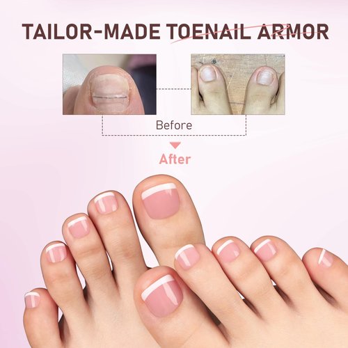 UNA GELLA Toe Nail Press Ons Peach Pink Toe Nail Tips Gel X Nail Tips French Tip Press On Nails -216pcs 12sizes Soft Gel Press On Toenails Acrylic Nails Soak Off Toenail Press Ons ForHome DIY Salon