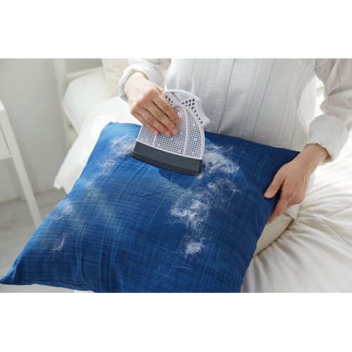 Broombi Pet Hair Remover, Cleans Lint, Dust, Human Hair - Reusable Silicone Blade Removes Dog and Cat Hair, Animal Fur - for Furniture, Rugs, Fabric, Clothes, Pillows, Bedding, Car Seats White