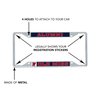 Desert Cactus University of Mississippi Rebels Ole Miss U of M Metal License Plate Frame for Front or Back of Car Officially Licensed (Alumni)
