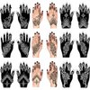 QSTOHENA Henna Tattoo Stencil Kit 171pcs, 20 Sheets Reusable Henna Stencils for Hands Indian Arabian Temporary Glitter Airbrush Tattoo Stencils for Face Body Paint DIY