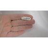 Two small blue and silver metal alligator hair clip fine thin hair