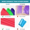 Exercise Bands for Working Out, Resistance Bands Set with 5 Resistance Levels, Skin-Friendly Elastic Bands with Carrying Pouch for Home Workout
