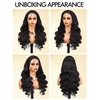 PYH Body Wave Human Hair Wigs for Women 13x4 HD Lace Front Wig 220% Density Pre Plucked Baby Hair Natural Color 18 Inch 195 Gram